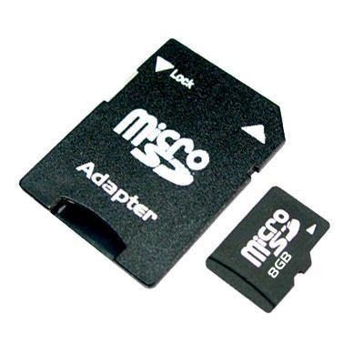 Cartão de Memória MicroSD 8GB + Adaptador