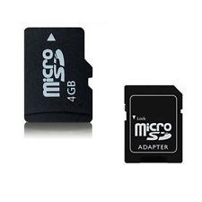 Cartão de Memória MicroSD 4GB + Adaptador