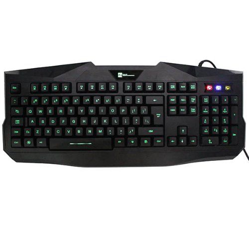 Teclado Gaming USB LED Green