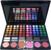 Paleta De Sombras + Blush - 78 Cores. C/ Espelho